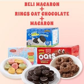 

LM [Pengiriman 24 Jam] Halal Lianggui Macaron Sandwich Biscuit 300g/60Pcs & Classic Milk Cookie & Rings Oats Chocolate | Viral | Biskuit | Coklat | Snack Viral - Hidangan Lebaran Idul Fitri dan Koleksi Jajan Lebaran