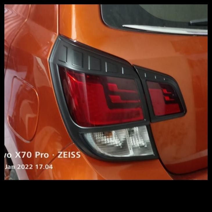 TERBARU GARNISH LAMPU AGYA AYLA 2017-2021 HITAM DOFF 