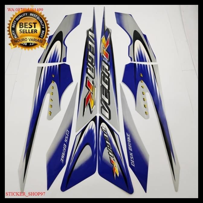 BEST DEAL (ORI) STRIPING YAMAHA VEGA R NEW 2006 2007 SILVER BIRU ORIGINAL 