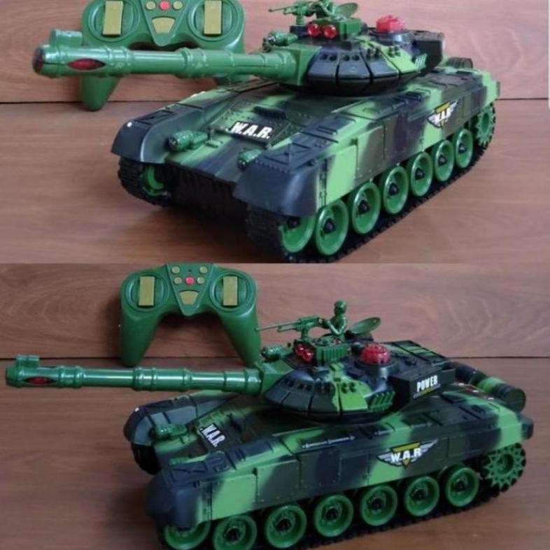 Mainan RC Mobil Tank Remote Control WAR TANK 1:16 Scale / Mainan Mobil Tank Besar