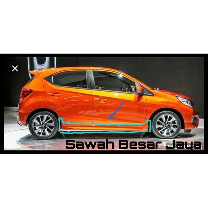 TERBARU SIDE SKIRT - COVER TRISPLANG BODY KIT SAMPING BAWAH PINTU HONDA ALL NEW BRIO SATYA - RS GEN.