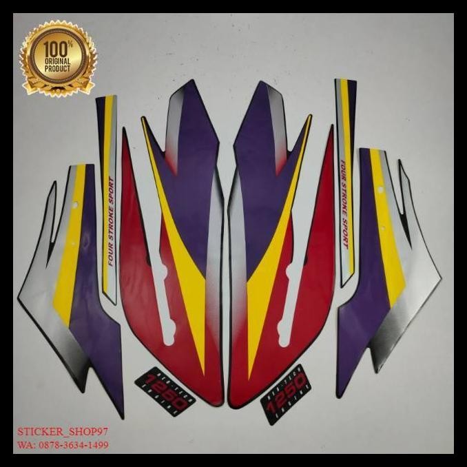 BEST DEAL (ORI) STRIPING HONDA GL MAX 2001 2002  HITAM MERAH SILVER 