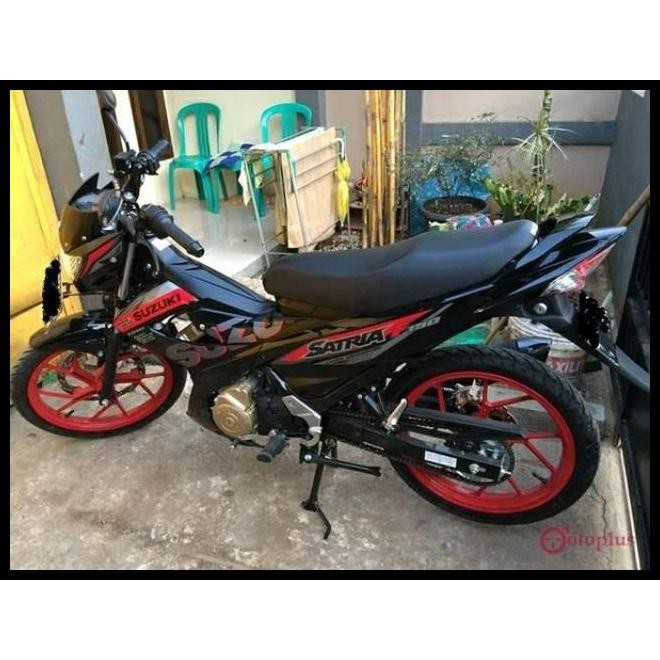 DISKON (ORI) STRIPING SUZUKI SATRIA FU 150 2015 HITAM MERAH KUALITAS ORIGINAL 