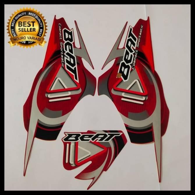 HOT DEAL (ORI) STRIPING HONDA BEAT KARBU 2009 2010 MERAH KUALITAS ORIGINAL