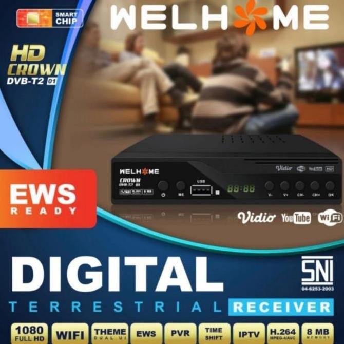 TERBARU - STB WELHOME DVB T2-01 EWS