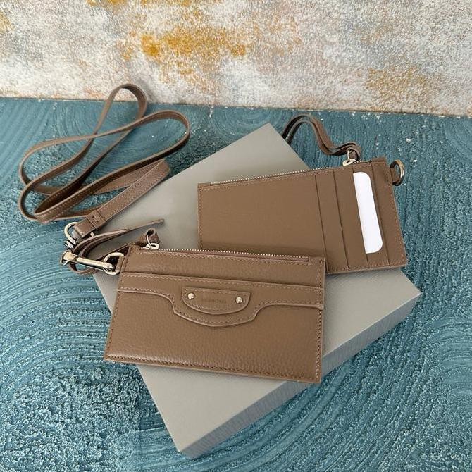 

TERMURAH - Lanyard card case mink grey