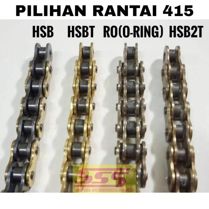 GIRSET SSS 415 STEEL BLACK SCOIO RANTAI SSS GOLD HSB HSBT RO HSB2T / REGINA ORO