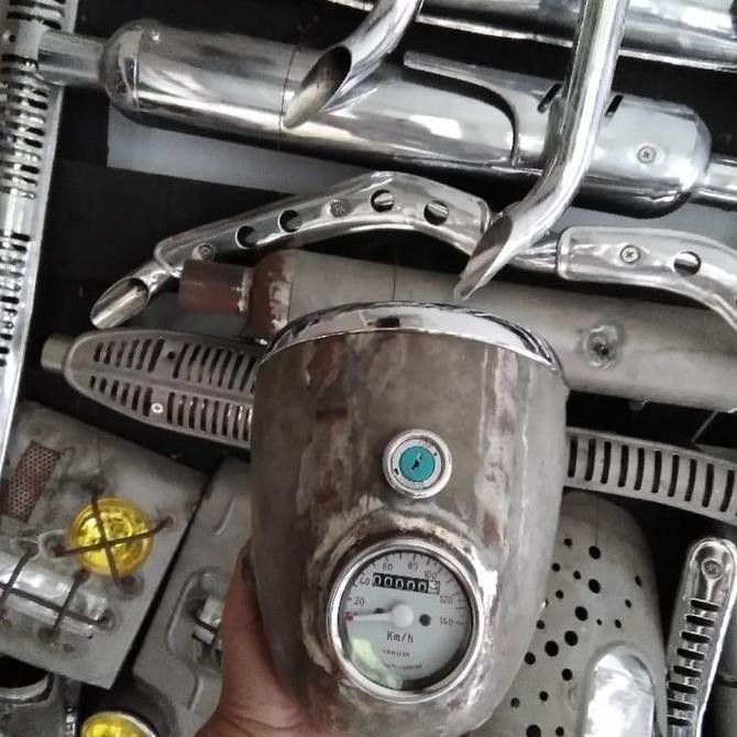 headlamp motor klasik BMW R25 mentahan