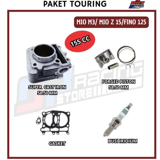 BRT Paket Touring 1-Bore UP MIO M3/MIO Z 125/Fino - Blok Piston 58.50