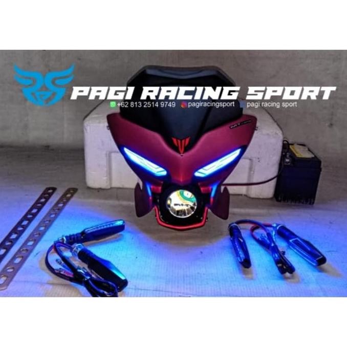 REPLIKA HEADLAMP MT25 red mate