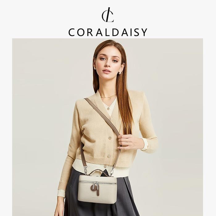Coraldaisy Tas Wanita 2025 Tas Selempang Wanita Slingbag Tas Bahu Anggun Handbag Fashion Box Bag Bra