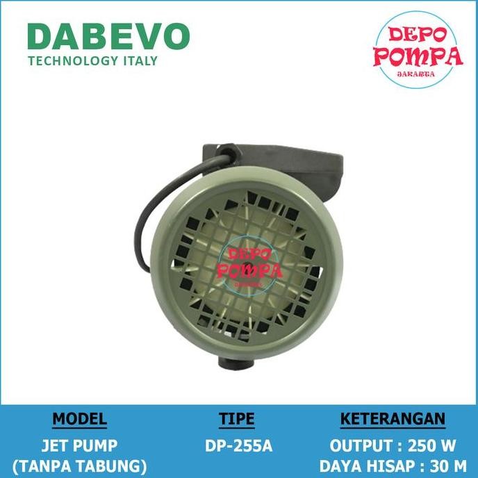 Pompa Air Jet Pump Dabevo 255 / Jet Pump 250 Watt