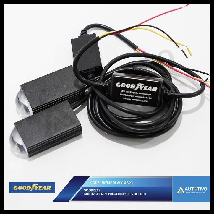 TERMURAH GOODYEAR LED MINI PROJECTOR DRIVING LIGHT 
