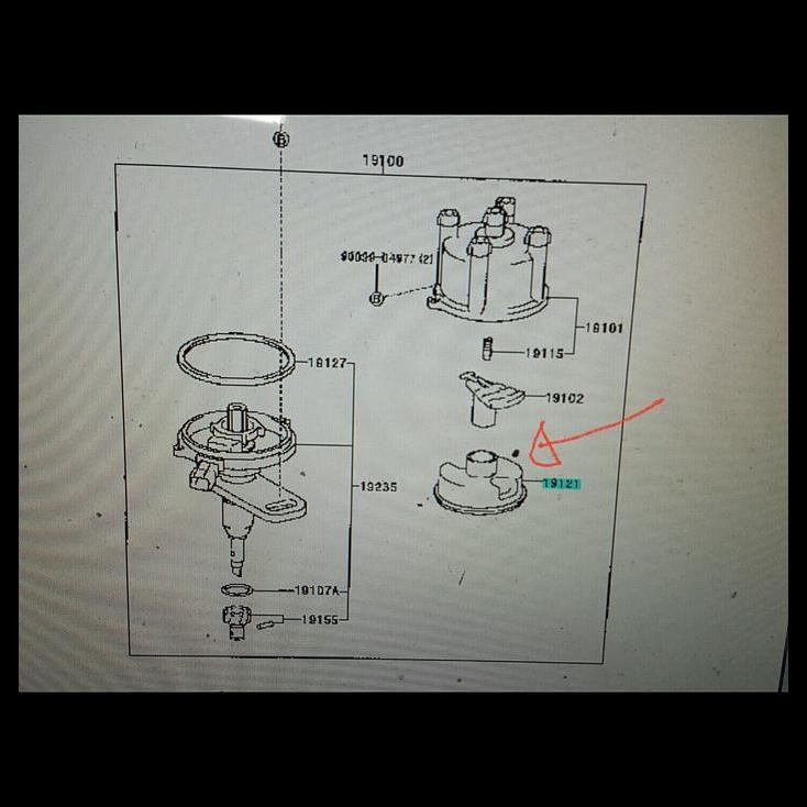 TERMURAH COVER TUTUP DELCO KIJANG EFI 1.8-PLASTIK TUTUP DELCO KIJANG EFI 1.8 