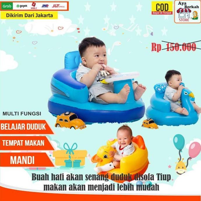 Sofa kursi tempat duduk bayi model pompa tiup bebek seat Mobil Merak