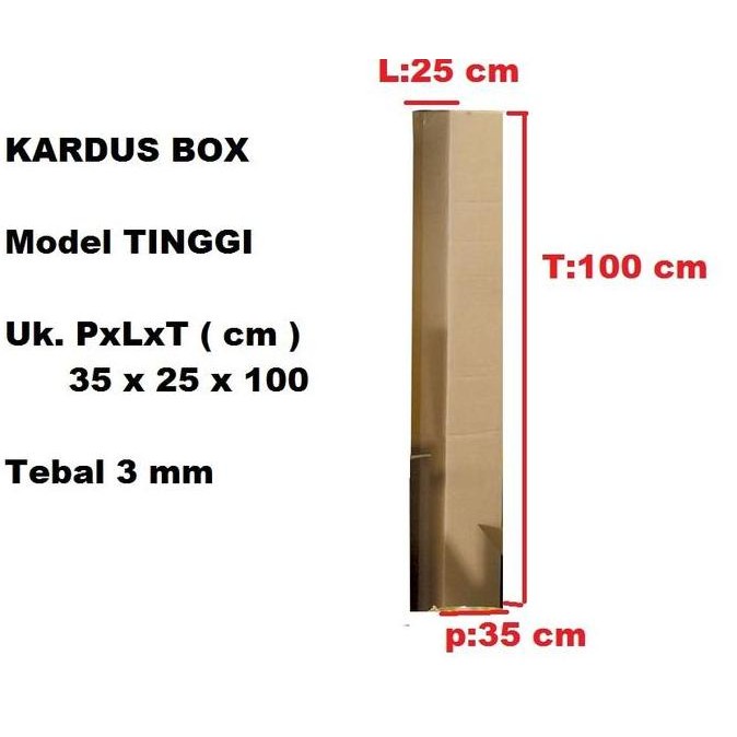 

new !!! KARDUS Model tinggi / uk. 35x25x100 cm
