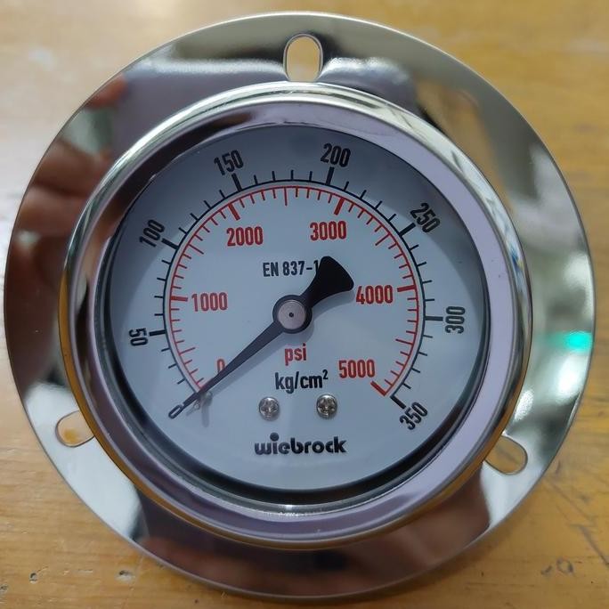 new  pressure gauge wiebrock manometer 350 kg bar 5000 psi payung back