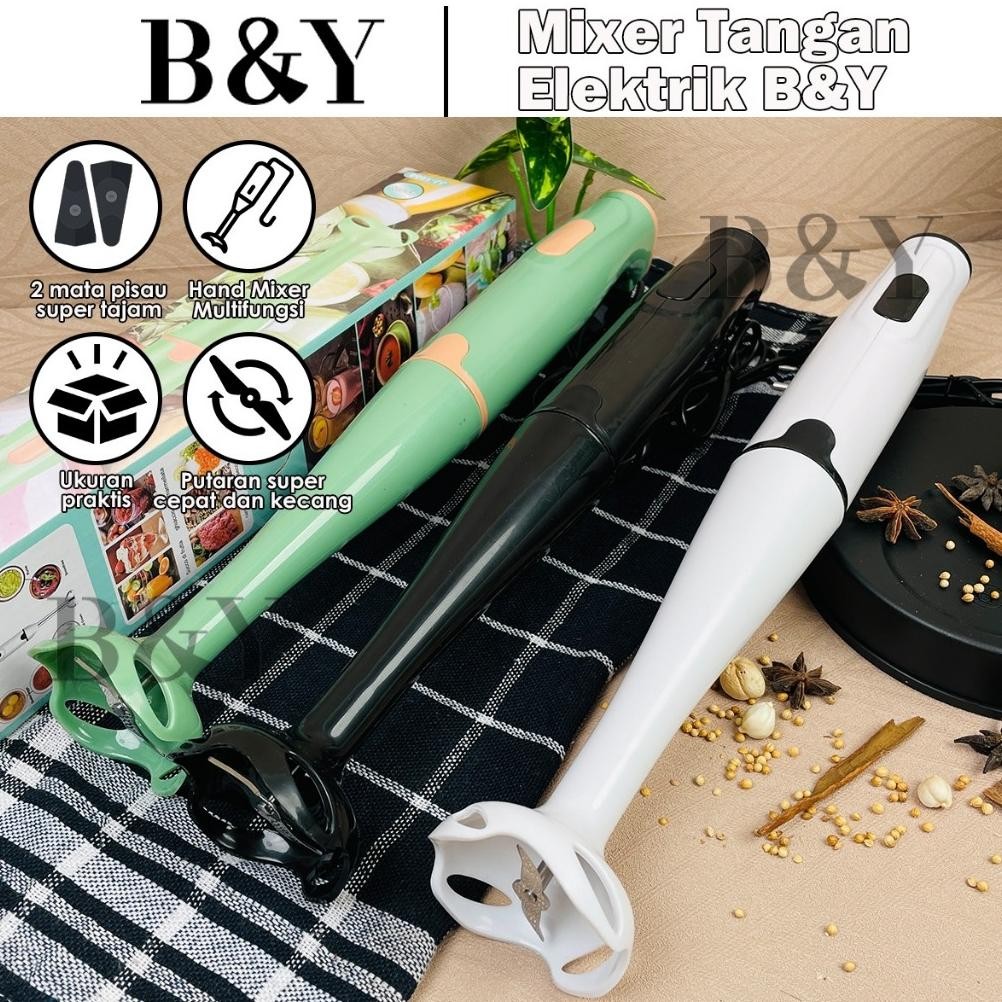 TERLARIS Mixer Hand Mini Kocokan Stainless Steel / Pengocok Mixer Krim Listrik / Mixer Hand Mini Mul