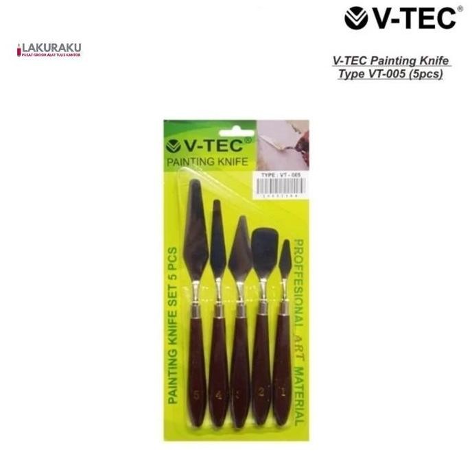 

V-Tec Painting Knife Set Vt-005 Isi 5 Pcs Pisau Lukis Kanvas Canvas