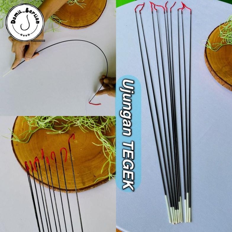 UJUNG JORAN TEGEK TERMURAH / PUCUKAN TEGEK FIBER SOLID LENTUR KUAT DAMIL_BERLIAN