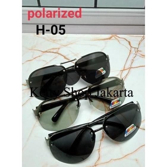 [H 05]Kacamata Hitam Polarized 100% Fashion Stylish Unisex Pria Wanita Anti Silau UV Protection DiM