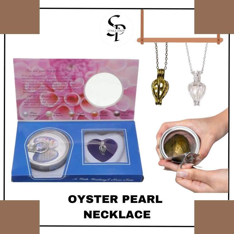 [READY] Kalung Mutiara Kerang Tiram Asli Oyster Necklace Oyster Hadiah Anniversary Birthday Gift DiM