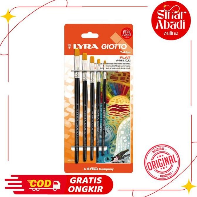 

Kuas Lyra Set Flat ( 5 Buah )
