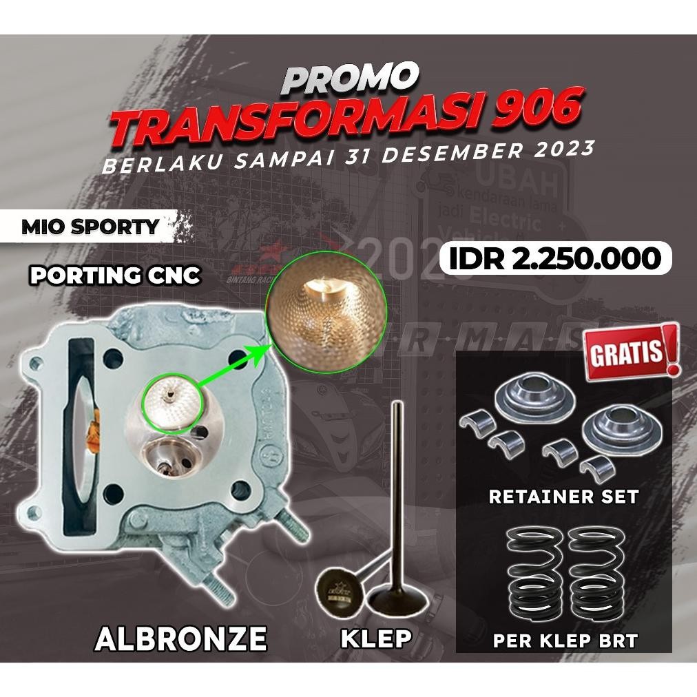 HEAD MIO SPORTY PORTING CNC BRT