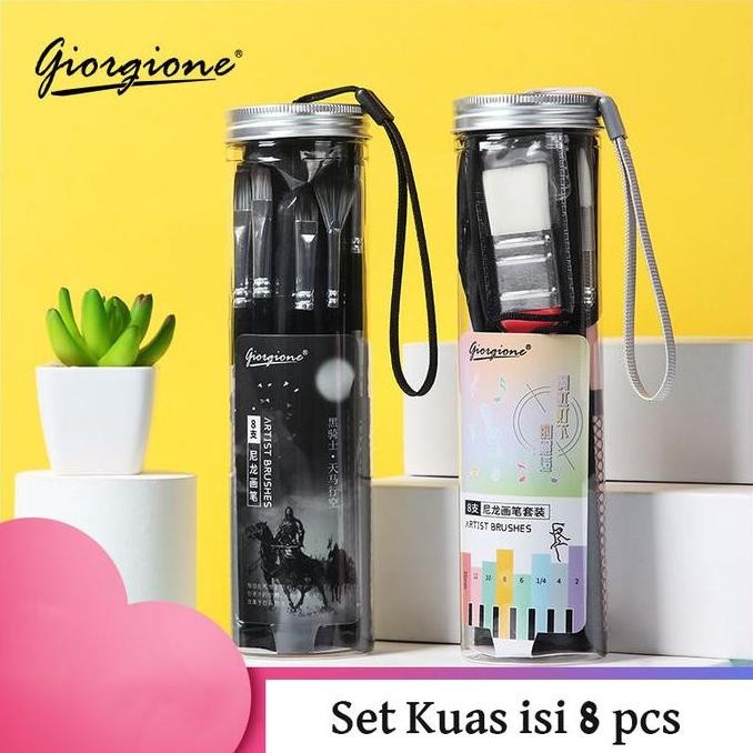 

Giorgione Kuas Set 8 Pcs + Wallet Bag + Plastic Tube G-Mate 30
