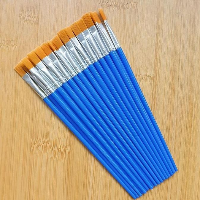 

100 Pcs Kuas Lukis Import Kualitas Tidak Mudah Rontok Stationery