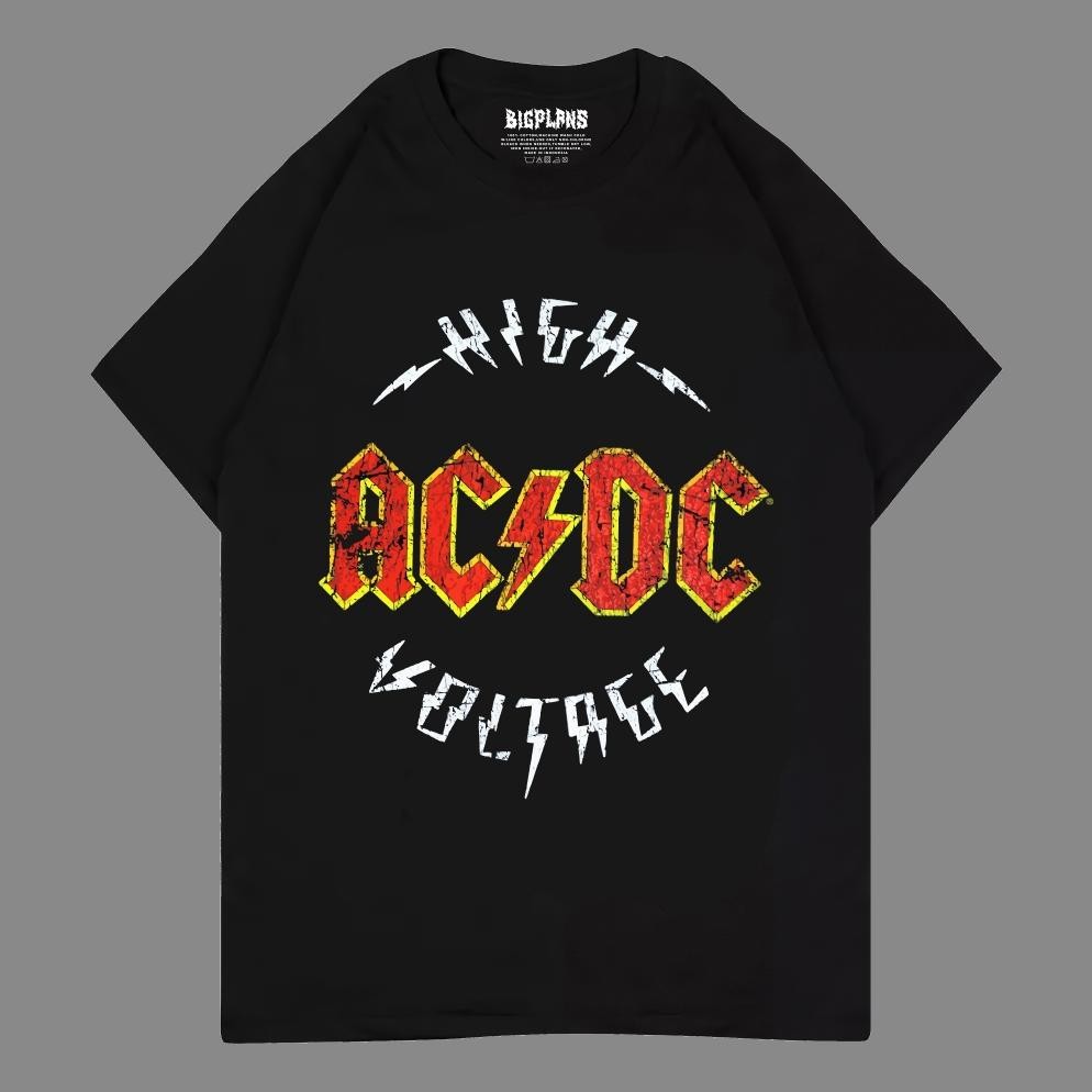 Promo Kaos Acdc High Voltage Kaos Band Kaos Metal Kaos Hnm