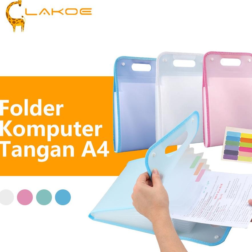 

Lakoemall Tas File Akordeon Handle 13 Sekat Map Dokumen File Clear Holder