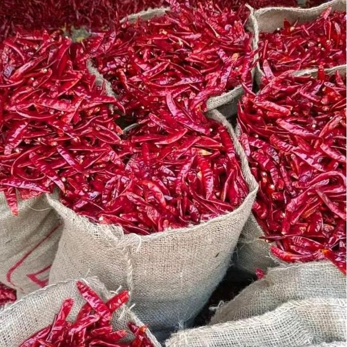 

1 Kg Packing Cabe Teja Super Pedas Tanpa tangkai SUPER RED /Cabe seblak /Cabe Kering Food