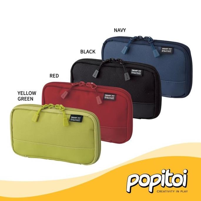 

Lihit Lab A-7687 Compact Pen Case Tempat Kotak Pensil Sekolah Pouch
