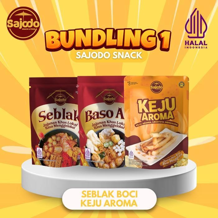 

Bundling 1 Seblak + Baso Aci + Keju Aroma Sajodo Snack & Food