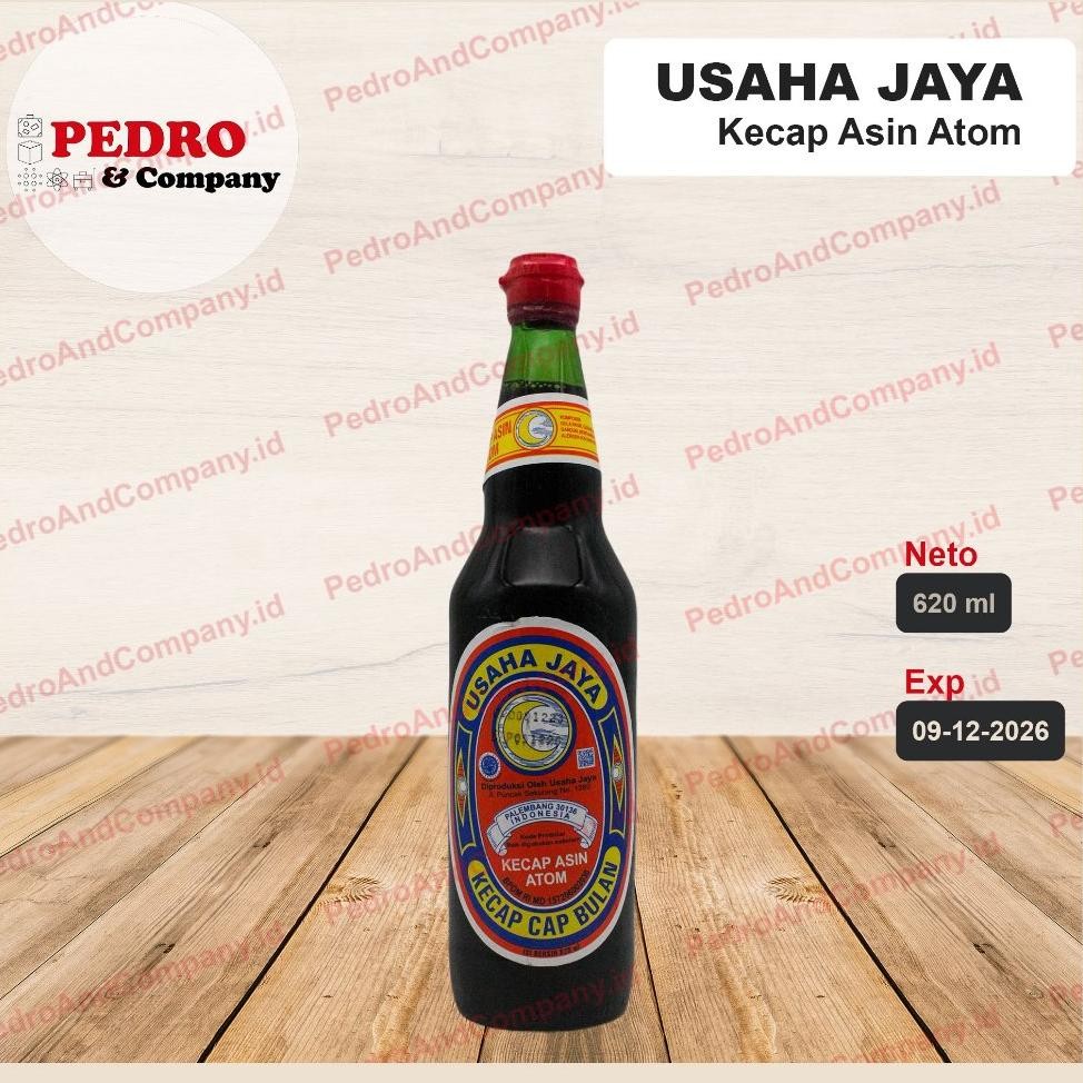 

Kecap Asin Atom Kecap Cap Bulan 620 Ml Usaha Jaya Soy Sauce