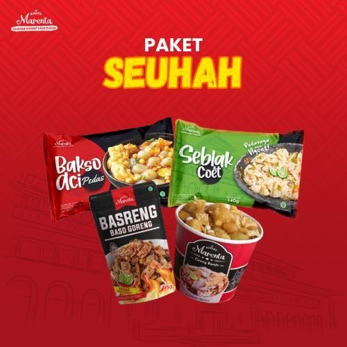 

Paket Seuhah (Baso Aci Pedas + Seblak Coet Mamang Rafael + Cireng Bajir + Basreng Pedas Daun Jeruk) Jajanan Khas Sunda Kekinian