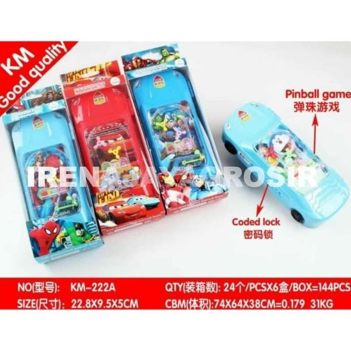 

Kotak Pensil Bentuk Mobil Keren Game Pin Ball Pencil Case Anak Cowok