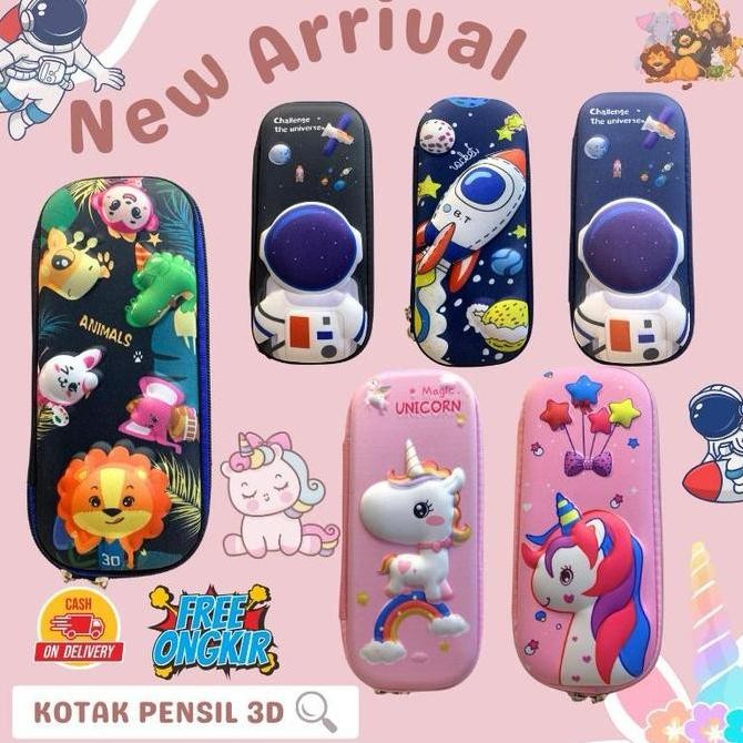 

Tempat Pensil Anak 3D Timbul Motif Karakter Lucu Laki Laki Perempuan