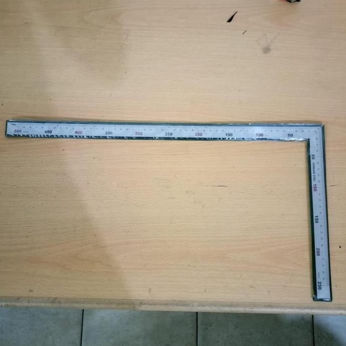 

Atm Penggaris Siku Stainless Steel 50Cm X 25Cm / Penggaris Siku 500Mm New Stok
