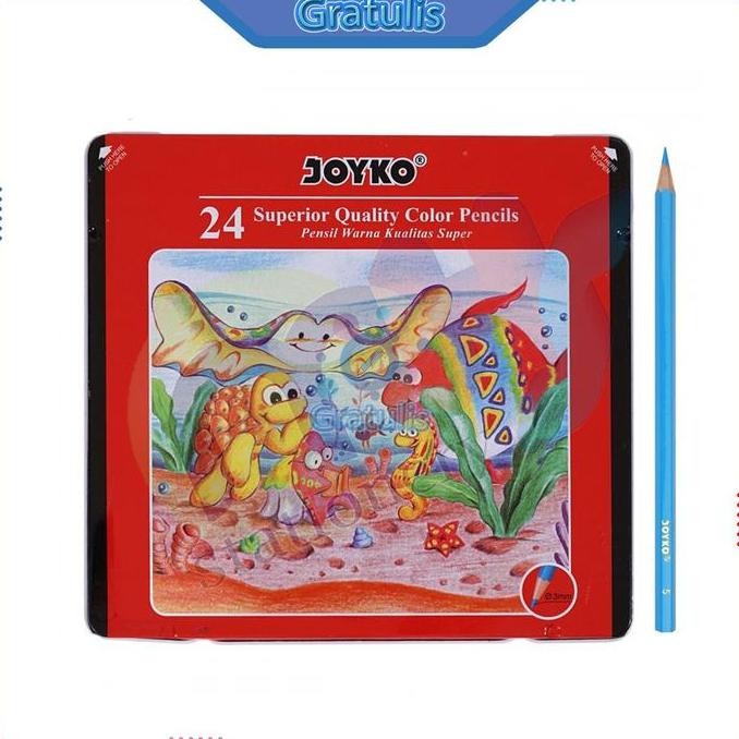 

Pensil Warna Joyko CP-24TC 24 Warna - Kaleng Alat Tulis Gambar Anak Dewasa