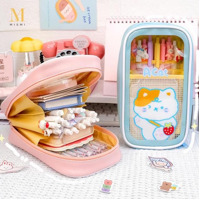 

Mismi Bona Pencil Case Perempuan Tempat Pensil Sekolah Lucu Motif Beruang - Pc5B New Stok