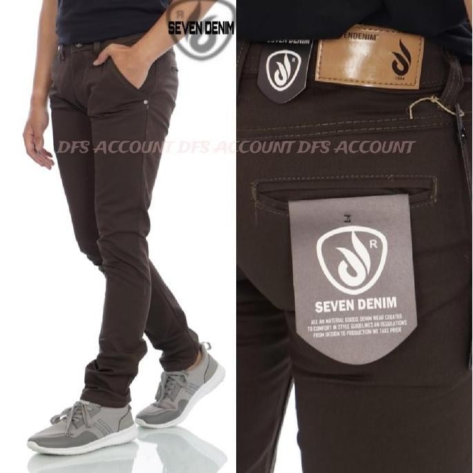 

Seven Denim Celana Chino Pria Slimfit - Celana Pensil Stretch Premium Twill