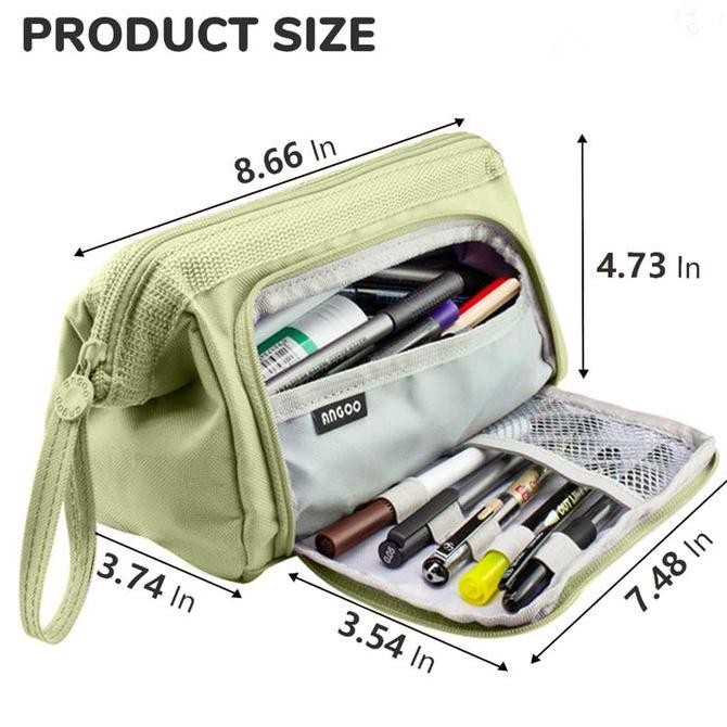

Super Large Capacity Pencil Case Kawaii Korean Pencil Cases Aesthetic Stationery Office Desk Storage Bag For Girls School Supplies Tool New Stok