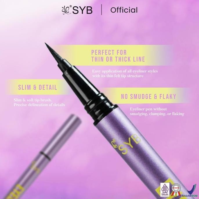 

Pensil Eyeliner Hitam Waterproof SYB - Eyeliner Pen Black Anti Luntur