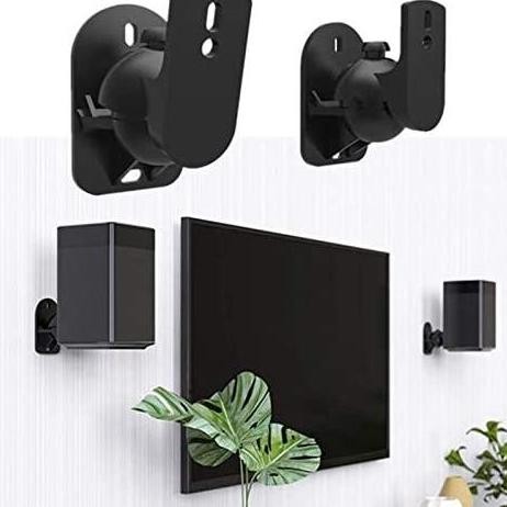 Bracket Dinding Speaker Satelit Home Theater 2Pcs Mounting Set
