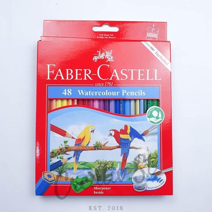 

Faber Castell Pensil Warna Watercolour 48 Warna Aquarelle Original