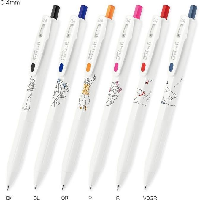 

Zebra Sarasa R Simple Pop Animals Gel Ink Pen 0.4Mm Limited Edition New Stok