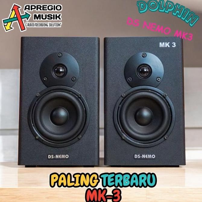 Dolphin Ds-Nemo Mk3 Speaker Monitor Flat 4 Inch - Speaker Studio Mini Portable