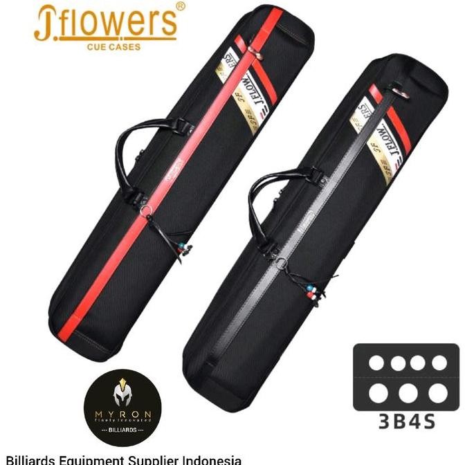 Tas Billiard Jflowers 3B4S~Jflowers Cue Case Butterfly~Soft Case Co